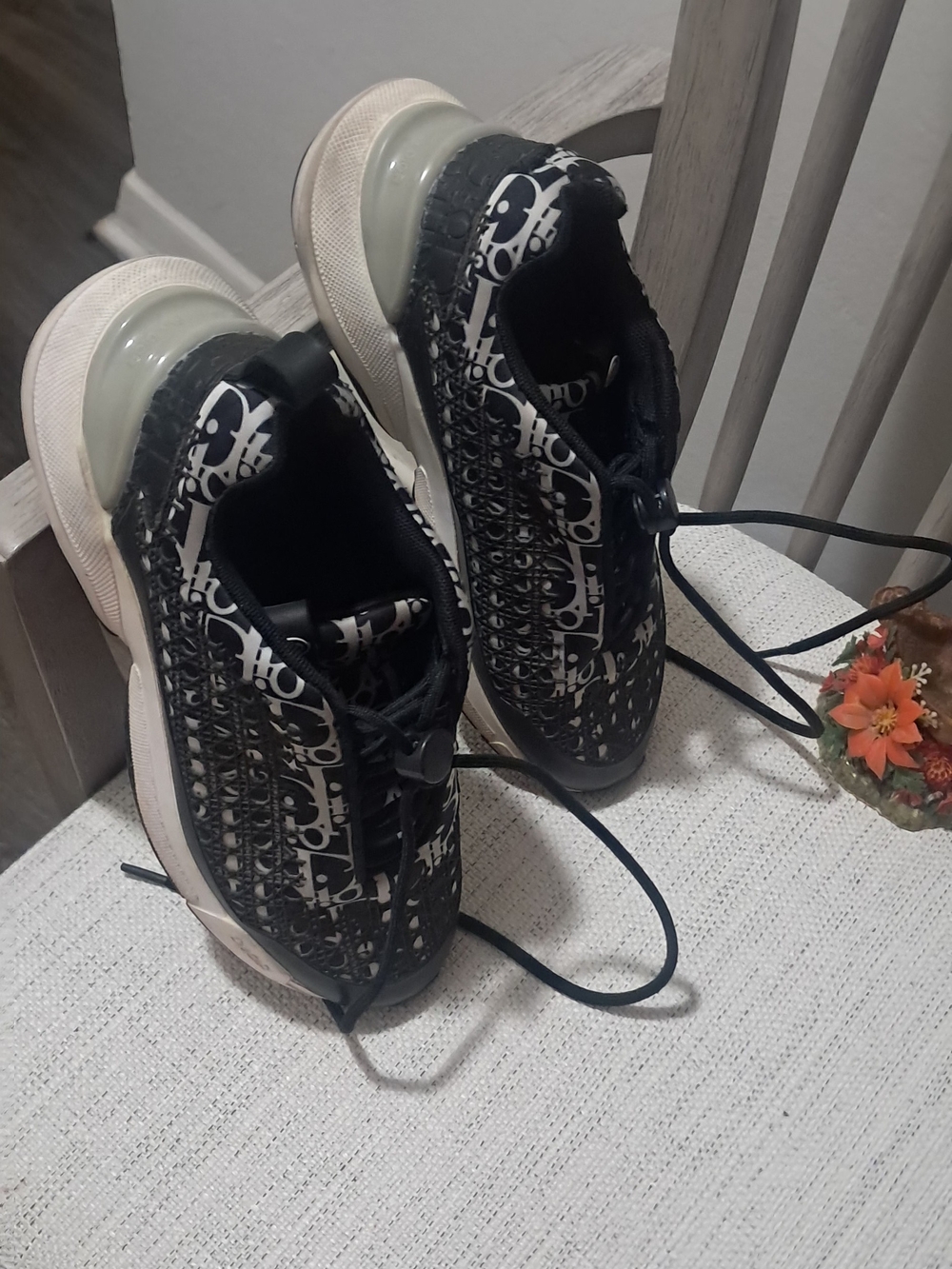 Dior Black & White Logo Women's Sneakers